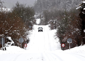 Nevadas caídas en el norte de la Comunidad foral el miércoles 6 de febrero