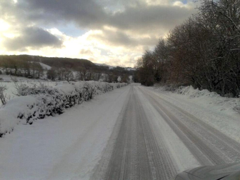 Nevadas caídas en el norte de la Comunidad foral el miércoles 6 de febrero