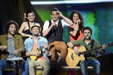 Imágenes de la Gala de Eurovisión 2013 celebrado en Malmö, en el que ha participado El Sueño de Morfeo con la canción 'Contigo hasta el final'
