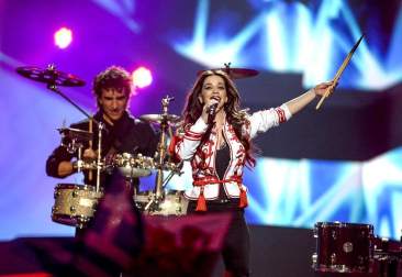 Imágenes de la Gala de Eurovisión 2013 celebrado en Malmö, en el que ha participado El Sueño de Morfeo con la canción 'Contigo hasta el final'
