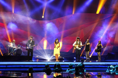 Imágenes de la Gala de Eurovisión 2013 celebrado en Malmö, en el que ha participado El Sueño de Morfeo con la canción 'Contigo hasta el final'