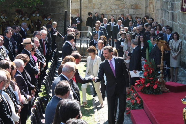 Los Príncipes de Asturias han presidido el acto de entrega del premio Príncipe de Viana de la Cultura al filósofo Daniel Innerarity.