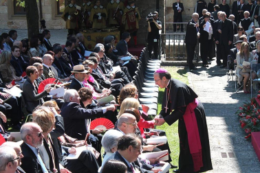 Los Príncipes de Asturias han presidido el acto de entrega del premio Príncipe de Viana de la Cultura al filósofo Daniel Innerarity.