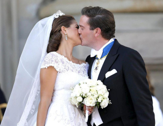 La princesa Magdalena de Suecia contrae matrimonio en Estocolmo.