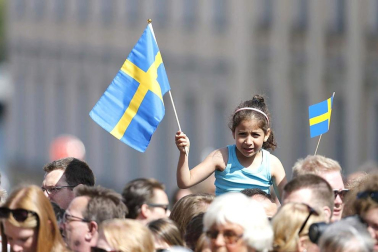 La princesa Magdalena de Suecia contrae matrimonio en Estocolmo.