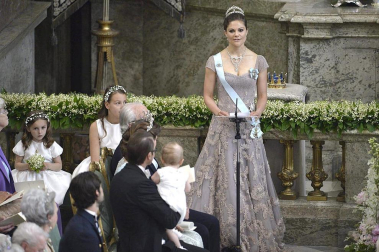 La princesa Magdalena de Suecia contrae matrimonio en Estocolmo.