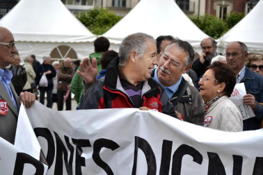 Manifestación para luchar por los derechos de los pensionistas.