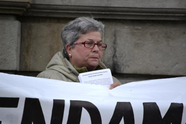 Manifestación para luchar por los derechos de los pensionistas.