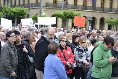 Manifestación para luchar por los derechos de los pensionistas.