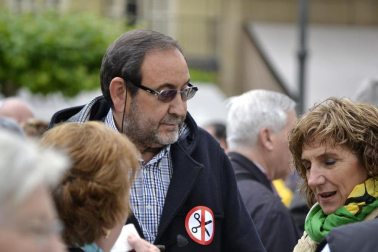 Manifestación para luchar por los derechos de los pensionistas.