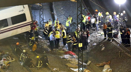 Un tren Alvia que unía Madrid y Ferrol ha descarrilado este miércoles cerca de Santiago de Compostela