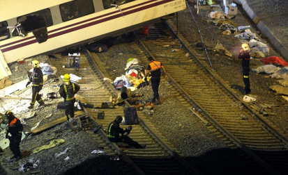 Un tren Alvia que unía Madrid y Ferrol ha descarrilado este miércoles cerca de Santiago de Compostela