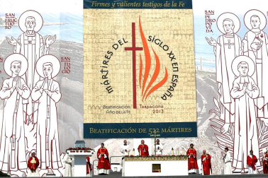 522 religiosos, 29 de ellos navarros y casi todos asesinados durante la Guerra Civil española, han sido beatificados en Tarragona ante unas 25.000 personas.
