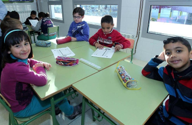 Imágenes del Colegio Público Rochapea de Educación Infantil y Primaria, dentro de la serie "Colegio a colegio" de Diario Escolar