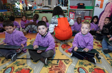 Imágenes del Colegio Público Rochapea de Educación Infantil y Primaria, dentro de la serie "Colegio a colegio" de Diario Escolar