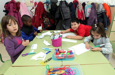 Imágenes del Colegio Público Rochapea de Educación Infantil y Primaria, dentro de la serie "Colegio a colegio" de Diario Escolar