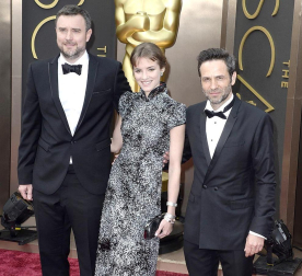 Algunas de las celebridades a su paso por la alfombra roja de la 86 gala de la Academia de Cine,  en el teatro Dolby de Los Ángeles.