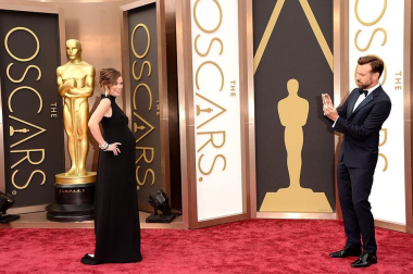Algunas de las celebridades a su paso por la alfombra roja de la 86 gala de la Academia de Cine,  en el teatro Dolby de Los Ángeles.