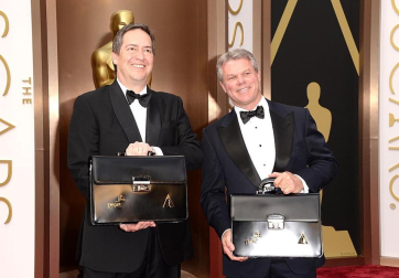 Algunas de las celebridades a su paso por la alfombra roja de la 86 gala de la Academia de Cine,  en el teatro Dolby de Los Ángeles.