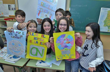 Alumnos del Colegio Público Eulza, protagonista del 'Cole a cole' del Diario Escolar del 20 de mayo de 2014.