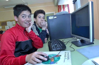 Alumnos del Colegio Público Eulza, protagonista del 'Cole a cole' del Diario Escolar del 20 de mayo de 2014.