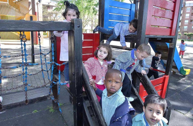 Alumnos del Colegio Público Eulza, protagonista del 'Cole a cole' del Diario Escolar del 20 de mayo de 2014.