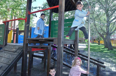 Alumnos del Colegio Público Eulza, protagonista del 'Cole a cole' del Diario Escolar del 20 de mayo de 2014.
