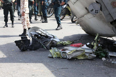 Un avión iraní se estrelló en Teherán al poco de despegar