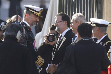 El Rey don Felipe presidió este 6 de enero de 2015 su primera Pascua Militar como Jefe de Estado, acompañado de la reina doña Letizia.