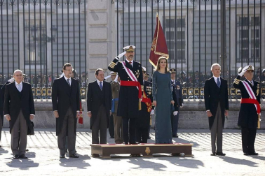 El Rey don Felipe presidió este 6 de enero de 2015 su primera Pascua Militar como Jefe de Estado, acompañado de la reina doña Letizia.