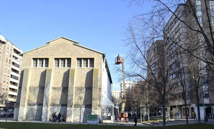 El Frontón López de Pamplona estrena su 'nueva cara'