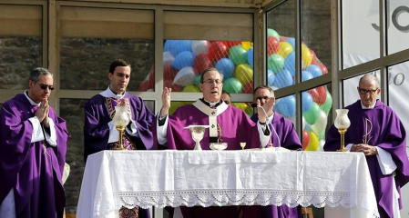 Celebración de la misa tras la primera Javierada