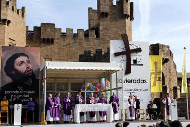 Celebración de la misa tras la primera Javierada