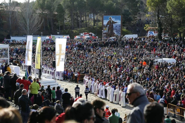 Celebración de la misa tras la primera Javierada