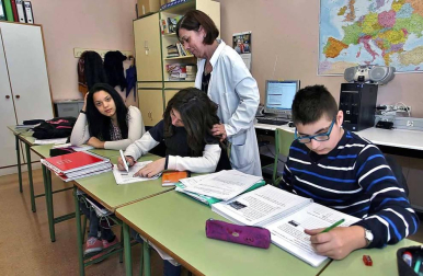 El centro pamplonés protagoniza el 'Cole a cole' del Diario Escolar de la semana del 16 de marzo de 2015.