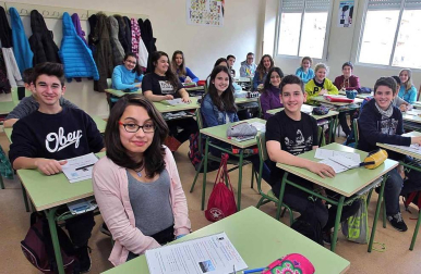 El centro pamplonés protagoniza el 'Cole a cole' del Diario Escolar de la semana del 16 de marzo de 2015.