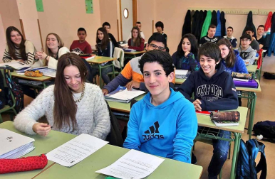 El centro pamplonés protagoniza el 'Cole a cole' del Diario Escolar de la semana del 16 de marzo de 2015.