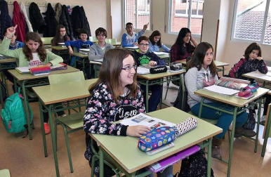 El centro pamplonés protagoniza el 'Cole a cole' del Diario Escolar de la semana del 16 de marzo de 2015.