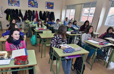 El centro pamplonés protagoniza el 'Cole a cole' del Diario Escolar de la semana del 16 de marzo de 2015.