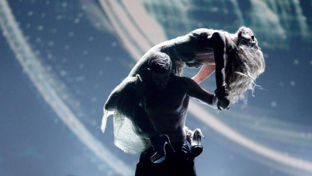 Imágenes de la 'performance' de Edurne para Eurovisión 2015, celebrado este sábado en Viena