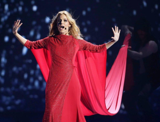 Imágenes de la 'performance' de Edurne para Eurovisión 2015, celebrado este sábado en Viena