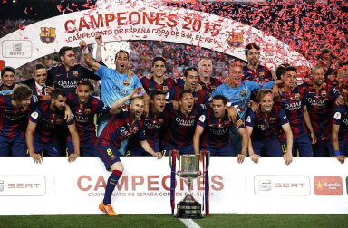 El FC Barcelona se proclamó campeón tras ganar al Athletic Club en el Camp Nou.
