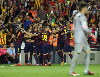El FC Barcelona se proclamó campeón tras ganar al Athletic Club en el Camp Nou.