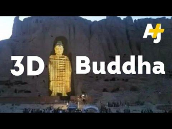 Los budas gigantes destruidos por los talibanes hace 14 años reviven en 3D