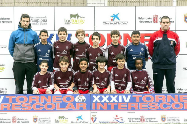 San Jorge. El equipo lo forman Reda Koutib, Michael Kovidr, Camilo David Bruno, Ander Ezcaray, Dani Ávila, Sergio Cabalche, Junior Morte, Edu Marco, Óscar León, Julen Díaz, Iker Barricarte, Rubén Corrochano, Miguel Jiménez.