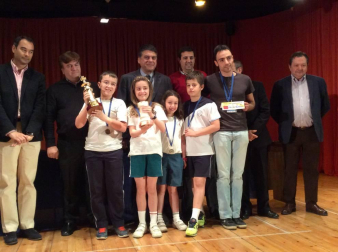 NUESTRA SEÑORA DEL HUERTO, EQUIPO GANADOR- con su delegado Diego Blanco.