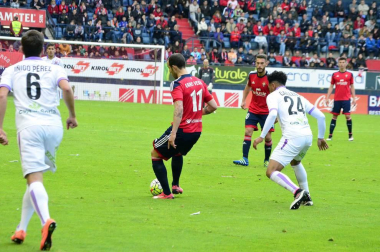 Imágenes del encuentro correspondiente a la jornada 39, de la temporada 2015/2016, disputado en El Sadar.