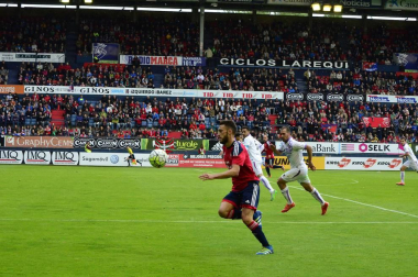 Imágenes del encuentro correspondiente a la jornada 39, de la temporada 2015/2016, disputado en El Sadar.