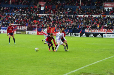 Imágenes del encuentro correspondiente a la jornada 39, de la temporada 2015/2016, disputado en El Sadar.