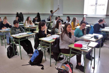 Estudiantes del IES Sierra de Leyre